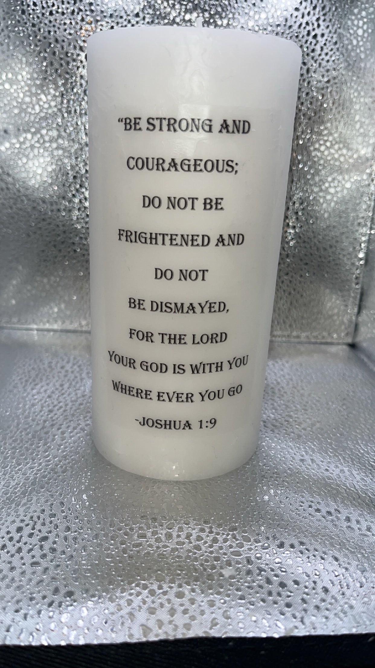 Scripture/Poem Candle – Personalized Keepsake Gift