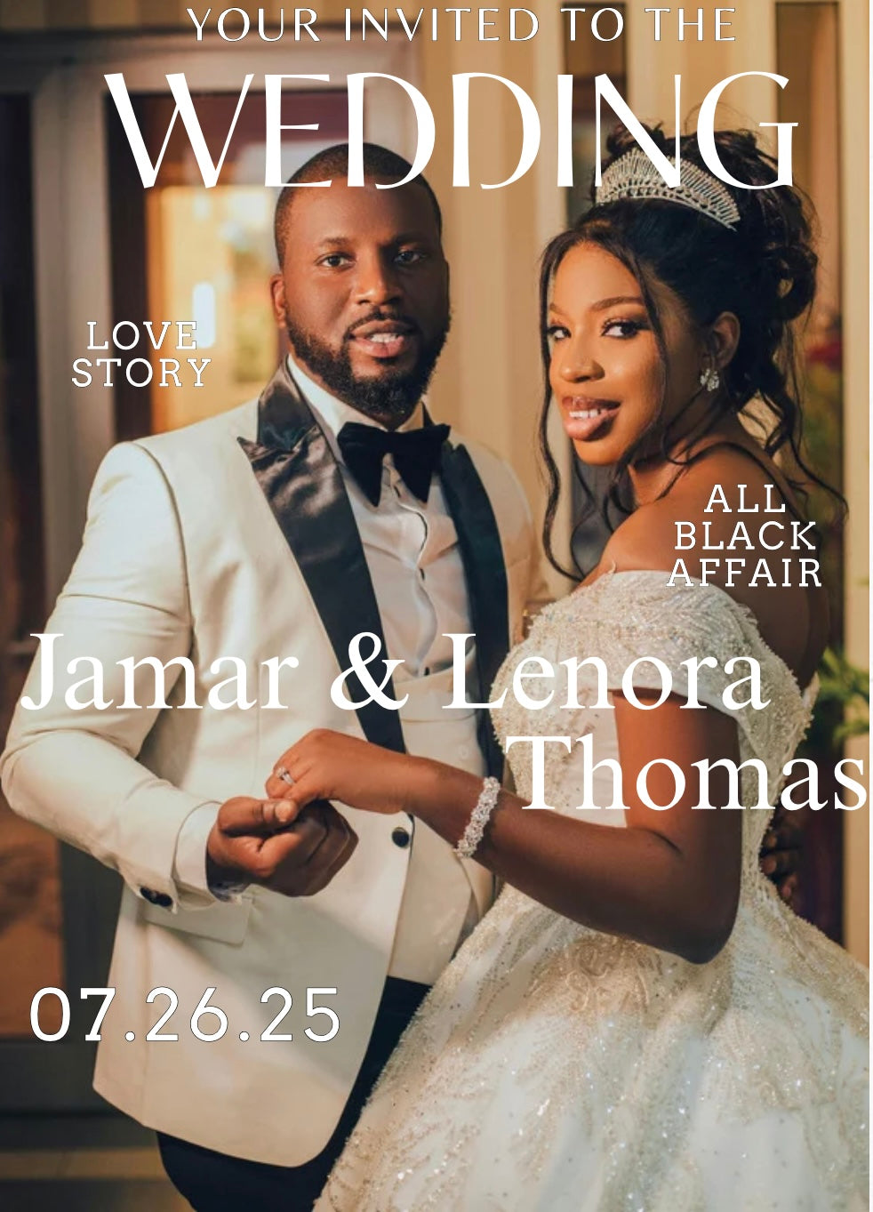 Editable Wedding Invitation Template – Canva Instant Download-