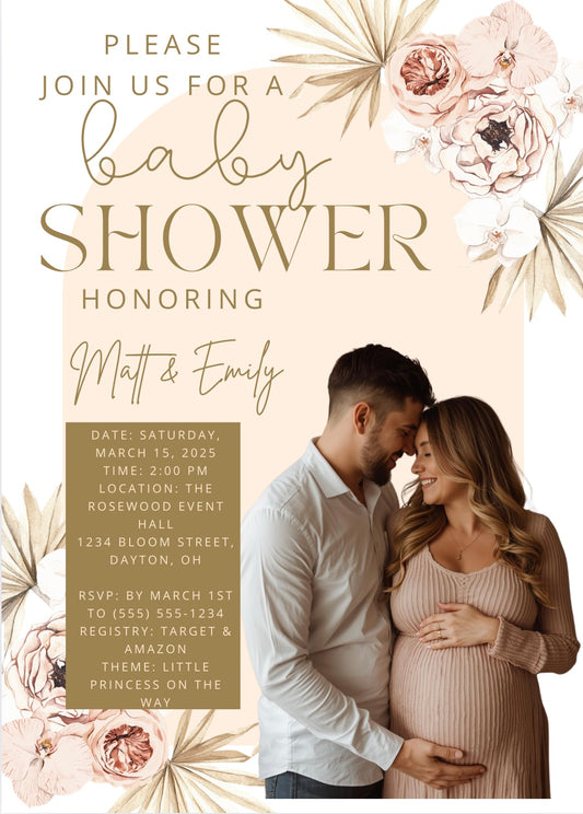 Custom Baby Shower Invitation