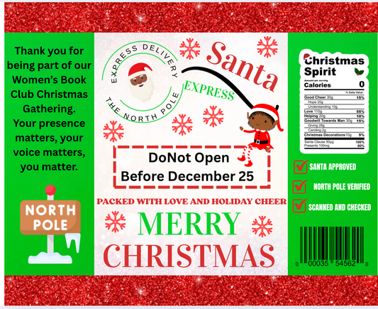 Custom Christmas Chip Bag Template – Instant Download-