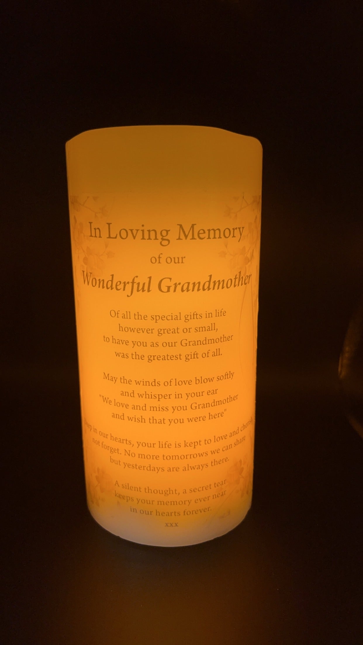 Personalized LED Memory Photo Candle – Custom Keepsake Gift