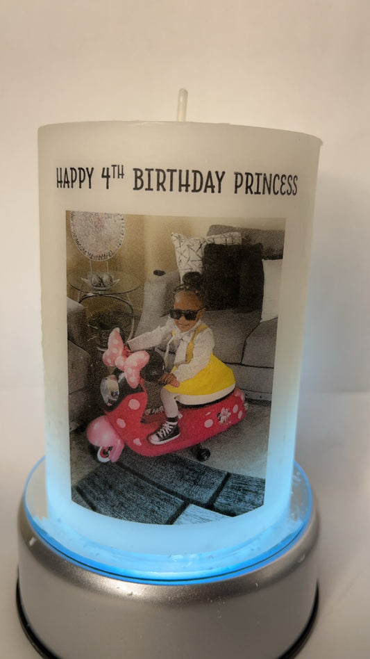 Mini Memory Photo Candle – Personalized Keepsake for Special Moments