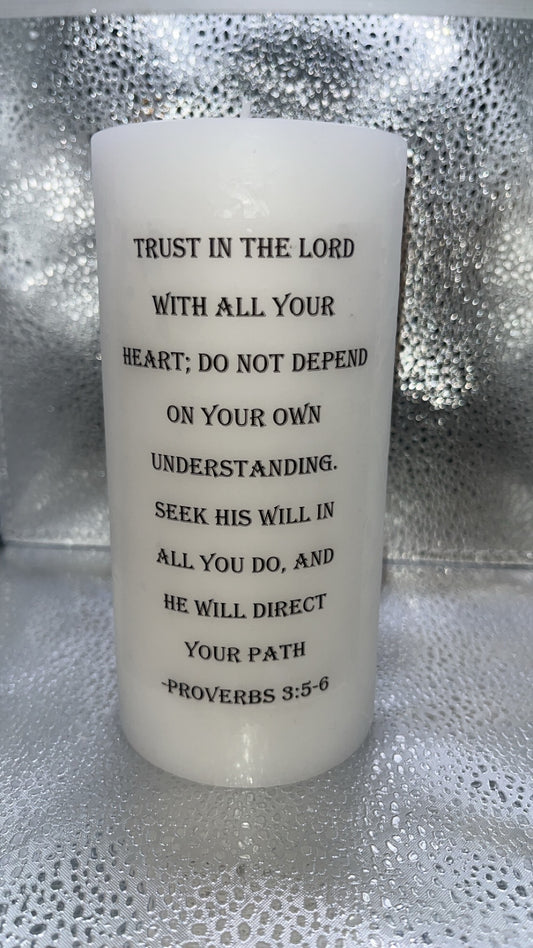 Scripture/Poem Candle – Personalized Keepsake Gift