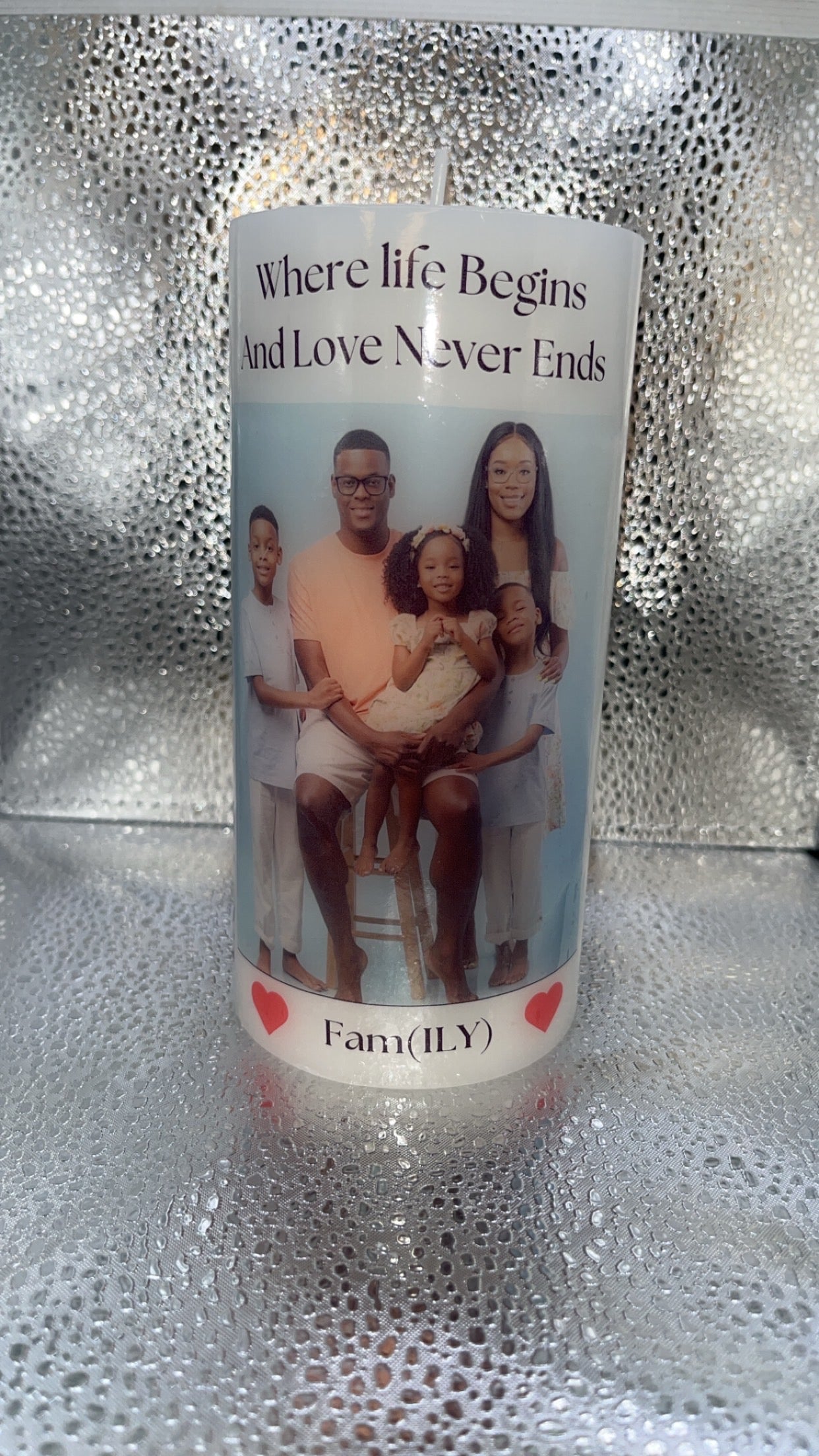 Personalized Memory Photo Candle - Custom Keepsake Gift